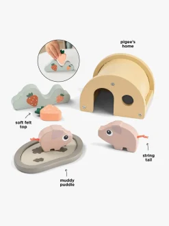 Legetøjsfigurer|DoneByDeer Done By Deer Bondegård Legesæt Gris