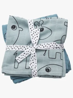 DoneByDeer Stofbleer, Nusseklude & Babytæpper-Done By Deer Contour Stofbleer, Blå