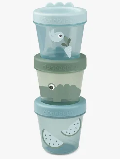 Spisetid|DoneByDeer Done By Deer Croco Snack Boxes 3-pak, Grøn Grøn