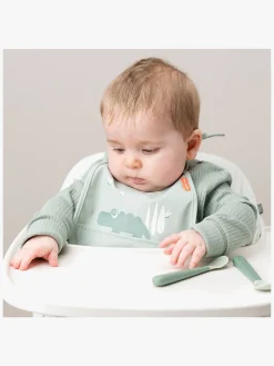 Spisetid|DoneByDeer Done By Deer Croco Tiny Pocket Hagesmæk 2-Pak, Green Grøn