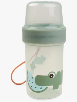 Spisetid|DoneByDeer Done By Deer Croco To Go Two-Way Snackbeholder, Green Grøn