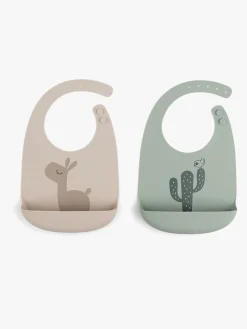 Spisetid|DoneByDeer Done By Deer Elphee Hagesmæk 2-pak, Sand/Green Grøn/Beige