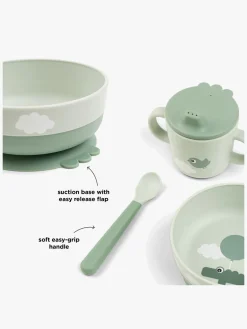 Spisetid|DoneByDeer Done By Deer Foodie Madsæt Happy Clouds, Green Grøn