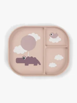 Spisetid|DoneByDeer Done By Deer Foodie Opdelt Tallerken Happy Clouds, Pink Lyserød