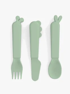 DoneByDeer Spisetid-Done By Deer Friends Bestik 3-pak, Green