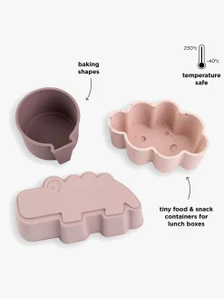 Spisetid|DoneByDeer Done By Deer Happy Clouds Silikoneforme 3-pak, Powder Lyserød