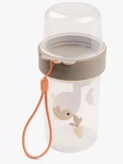 Spisetid|DoneByDeer Done By Deer Lalee To Go Two-Way Snackbeholder, Sand Beige