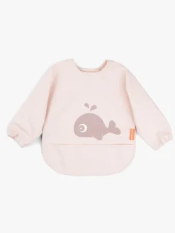 Spisetid|DoneByDeer Done By Deer  Langærmet Hagesmæk med Lomme Wally, Blue Lyserød