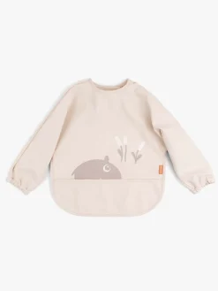 Spisetid|DoneByDeer Done By Deer  Langærmet Hagesmæk med Lomme Ozzo, Powder Lyserød