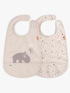 Spisetid|DoneByDeer Done By Deer Ozzo 2-pak Hagesmæk, Powder Flerfarvet