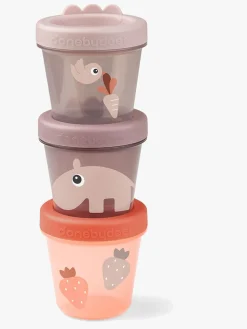 Spisetid|DoneByDeer Done By Deer Ozzo Snack Boxes 3-pak, Powder Lyserød