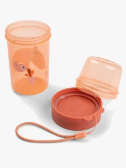 Spisetid|DoneByDeer Done By Deer Ozzo To Go Two-Way Snackbeholder, Papaya Orange