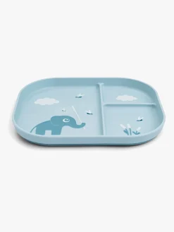 DoneByDeer Spisetid-Done By Deer Playground Stick & Stay  Opdelt Silikonetallerken, Elphee Blue