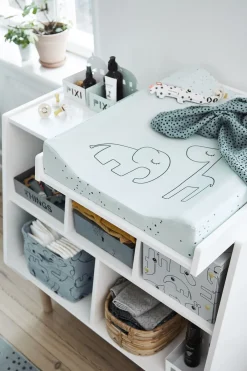 DoneByDeer Pusleborde-Done By Deer Puslepude Dreamy Dots, Blue