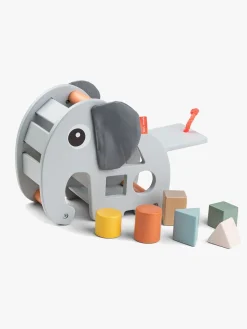 Trælegetøj|DoneByDeer Done By Deer Puttekasse Elphee, Grå