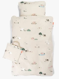 Sengetøj|DoneByDeer Done By Deer Sengesæt Tiny Farm 70x100 Tremmeseng, Sandfarvet