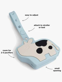 Sutter & Suttesnore|DoneByDeer Done By Deer Silikone Sutteboks, Dotti Blue Blå/Hvid