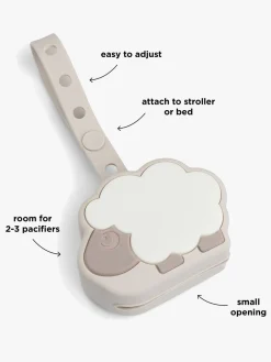 Sutter & Suttesnore|DoneByDeer Done By Deer Silikone Sutteboks, Sheepy Sand Beige/Hvid