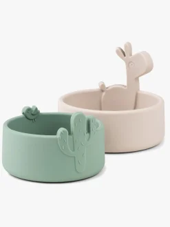 DoneByDeer Spisetid-Done By Deer Skålsæt Lalee 2-Pak, Sand/Grøn