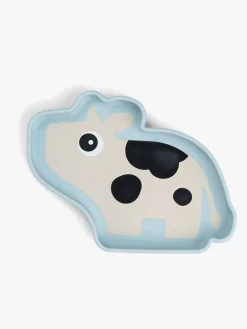 DoneByDeer Spisetid-Done By Deer Stick & Stay Silikonetallerken, Dotti Blue