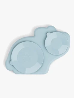 DoneByDeer Spisetid-Done By Deer Stick & Stay Silikonetallerken, Dotti Blue