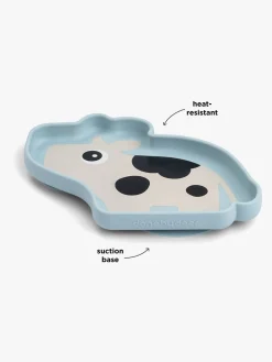 DoneByDeer Spisetid-Done By Deer Stick & Stay Silikonetallerken, Dotti Blue