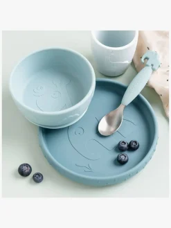 DoneByDeer Spisetid-Done By Deer Stick & Stay Madsæt Deer Friends, Blue