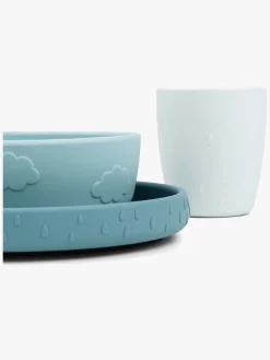 DoneByDeer Spisetid-Done By Deer Stick & Stay Madsæt Deer Friends, Blue