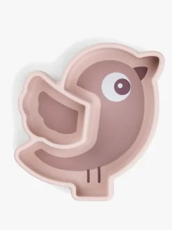 DoneByDeer Spisetid-Done By Deer Stick & Stay Silikonetallerken Birdee, Powder