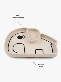 Spisetid|DoneByDeer Done By Deer Stick & Stay Silikonetallerken Elphee, Sand