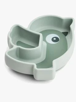 DoneByDeer Spisetid-Done By Deer Stick & Stay Silikonetallerken Birdee, Green