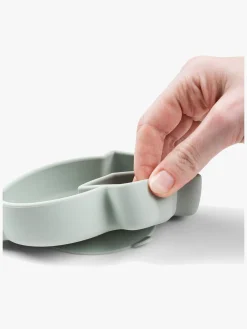 DoneByDeer Spisetid-Done By Deer Stick & Stay Silikonetallerken Birdee, Green