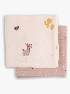 Stofbleer, Nusseklude & Babytæpper|DoneByDeer Done By Deer Stofble Lalee 2-pak, Powder Lyserød