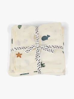 Stofbleer, Nusseklude & Babytæpper|DoneByDeer Done By Deer Stofble 2-pak Sea Friends, Beige