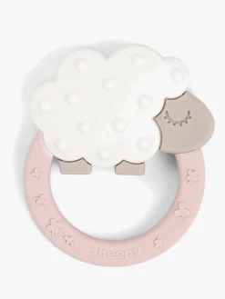 Babylegetøj|DoneByDeer Done By Deer Teether Bidelegetøj, Powder Lyserød/Hvid