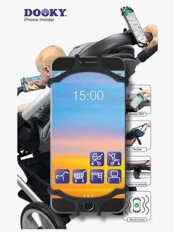 Vogntilbehør|Dooky Universal Mobilholder IPhone, Sort