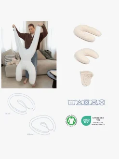 Amning|Doomoo  Amme- & Graviditetspude 2-i-1, Latte Beige