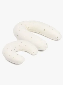 Doomoo Amning- Amme- & Graviditetspude 2-i-1, Quilt Creme Blomma