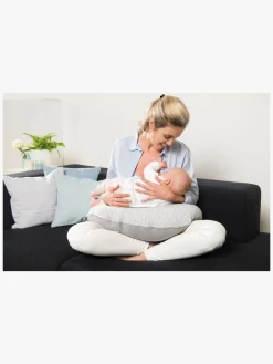 Doomoo Graviditet|Amning- Amme- & Graviditetspude Buddy Stribet, Lysegrå