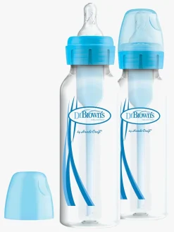 Spisetid|DrBrown Dr. Brown's Option+ Smal Hals Sutteflaske 250 ml 2-pak, Blå Blå