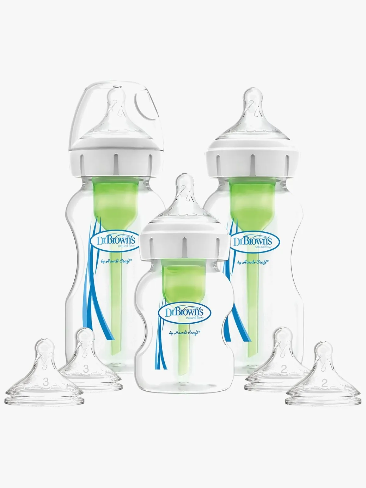 DrBrown Spisetid-Dr. Brown's Options+ Bred Hals Startsæt