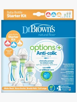 DrBrown Spisetid-Dr. Brown's Options+ Bred Hals Startsæt