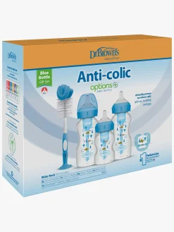 Dåbsgaver|DrBrown Dr. Brown's Wide Neck Options+ Gavesæt, Blå Blå