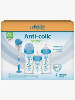 Spisetid|DrBrown Dr. Brown's Wide Neck Options+ Gavesæt, Blå Blå