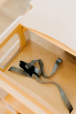 Børnemøbler|DuckWoodworks Duck Woodworks 3-i-1 Sammenklappeligt Læringstårn med Højstol, Hvid