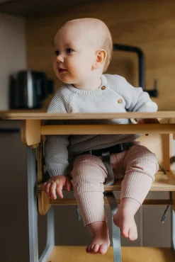 Børnemøbler|DuckWoodworks Duck Woodworks 3-i-1 Sammenklappeligt Læringstårn med Højstol, Grå