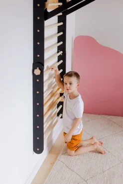 Børn DuckWoodworks Børnemøbler-Duck Woodworks Klatretrekant Væg, Sort