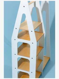 Børnemøbler|DuckWoodworks Duck Woodworks Knagerække med Hylder, Hvid