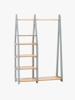 Børnemøbler|DuckWoodworks Duck Woodworks Knagerække med Hylder, Grå