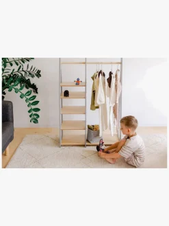 Børnemøbler|DuckWoodworks Duck Woodworks Knagerække med Hylder, Grå